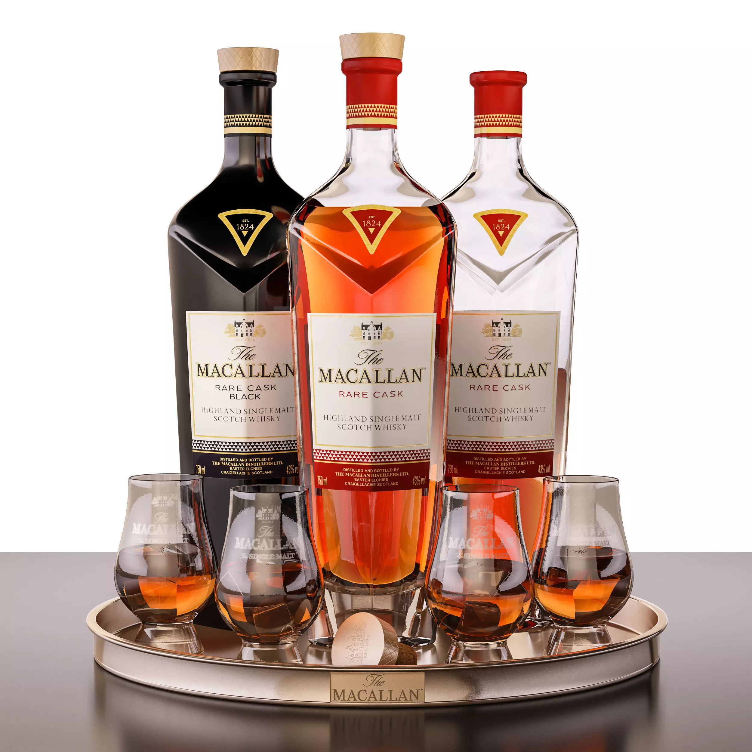 Macallan rare cask 3D model_0