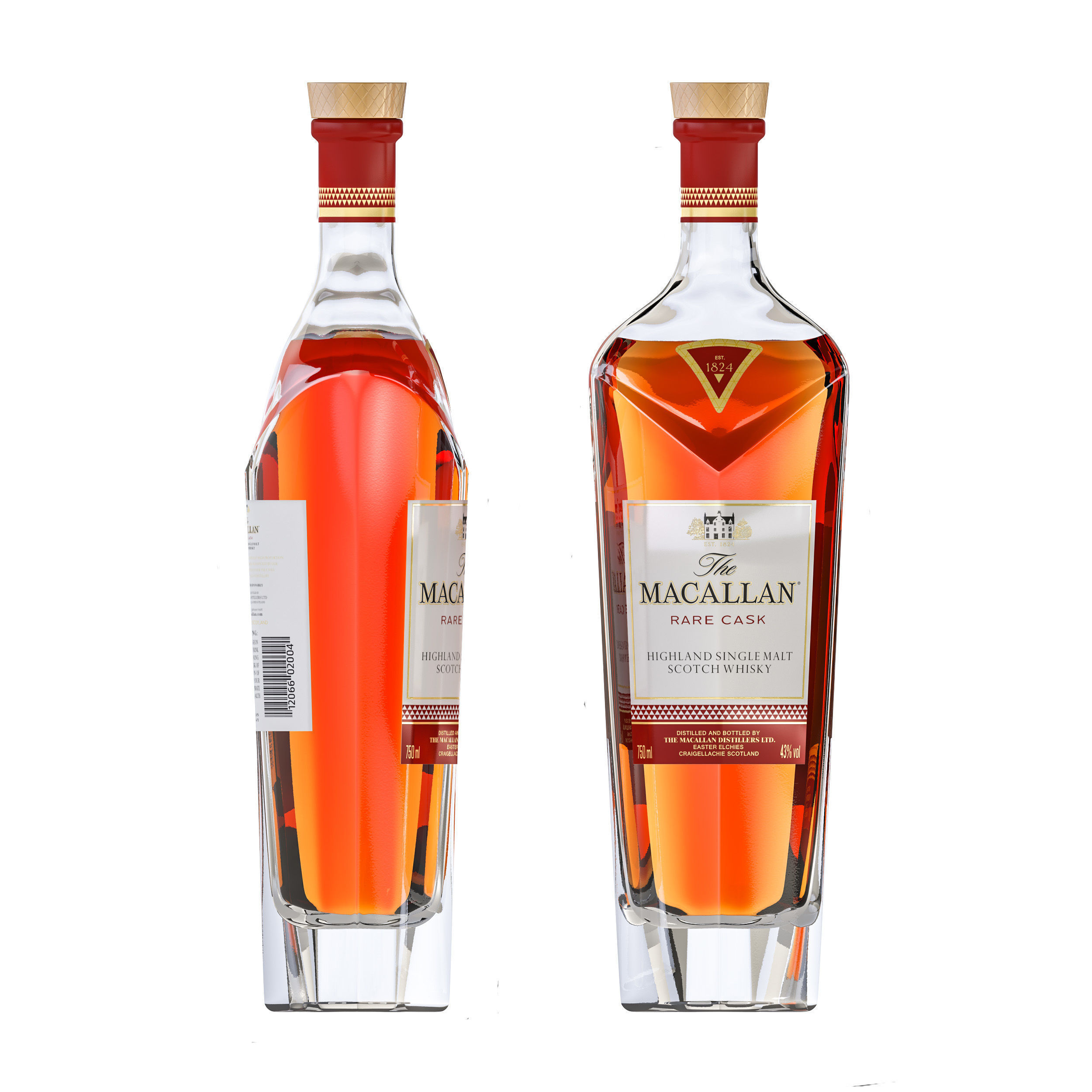 Macallan rare cask 3D model_1