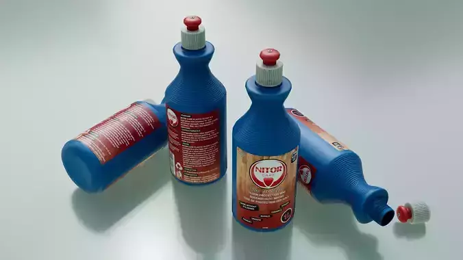 Floor Protection Wax low poly 3d model