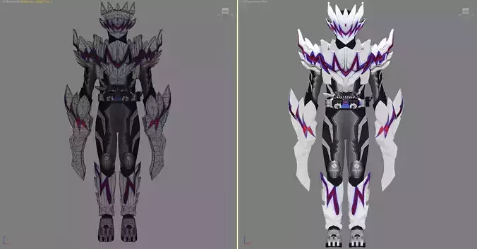 Kamen Rider Cariesc C1 3d Model