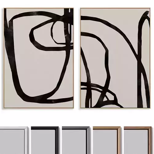 Abstract Painting Frame set