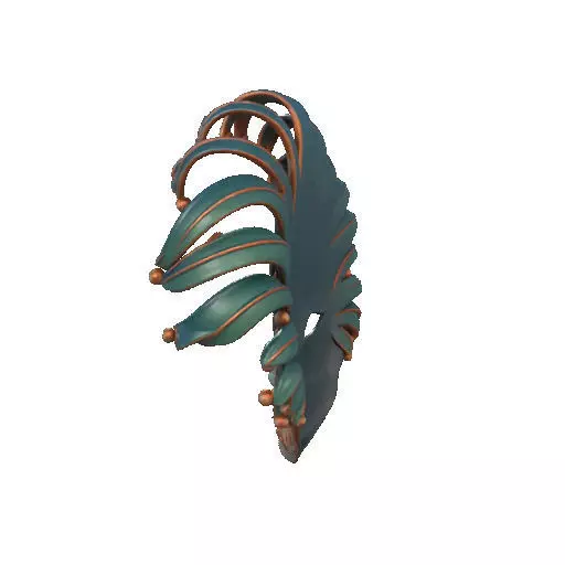 2467 Venetian Carnival Mask Color 3D Model 3D print model_28