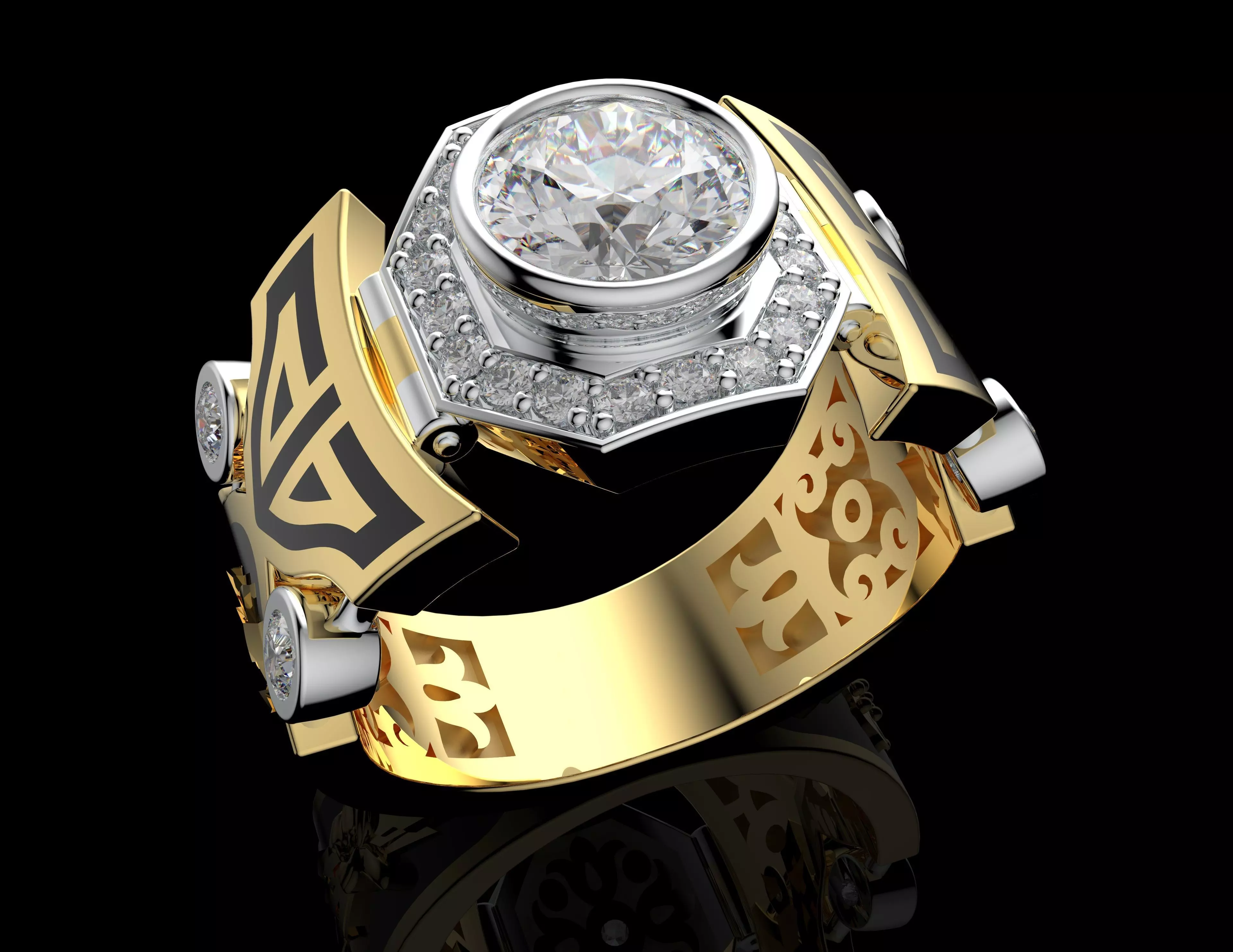 Gold N1496 3D print model_0