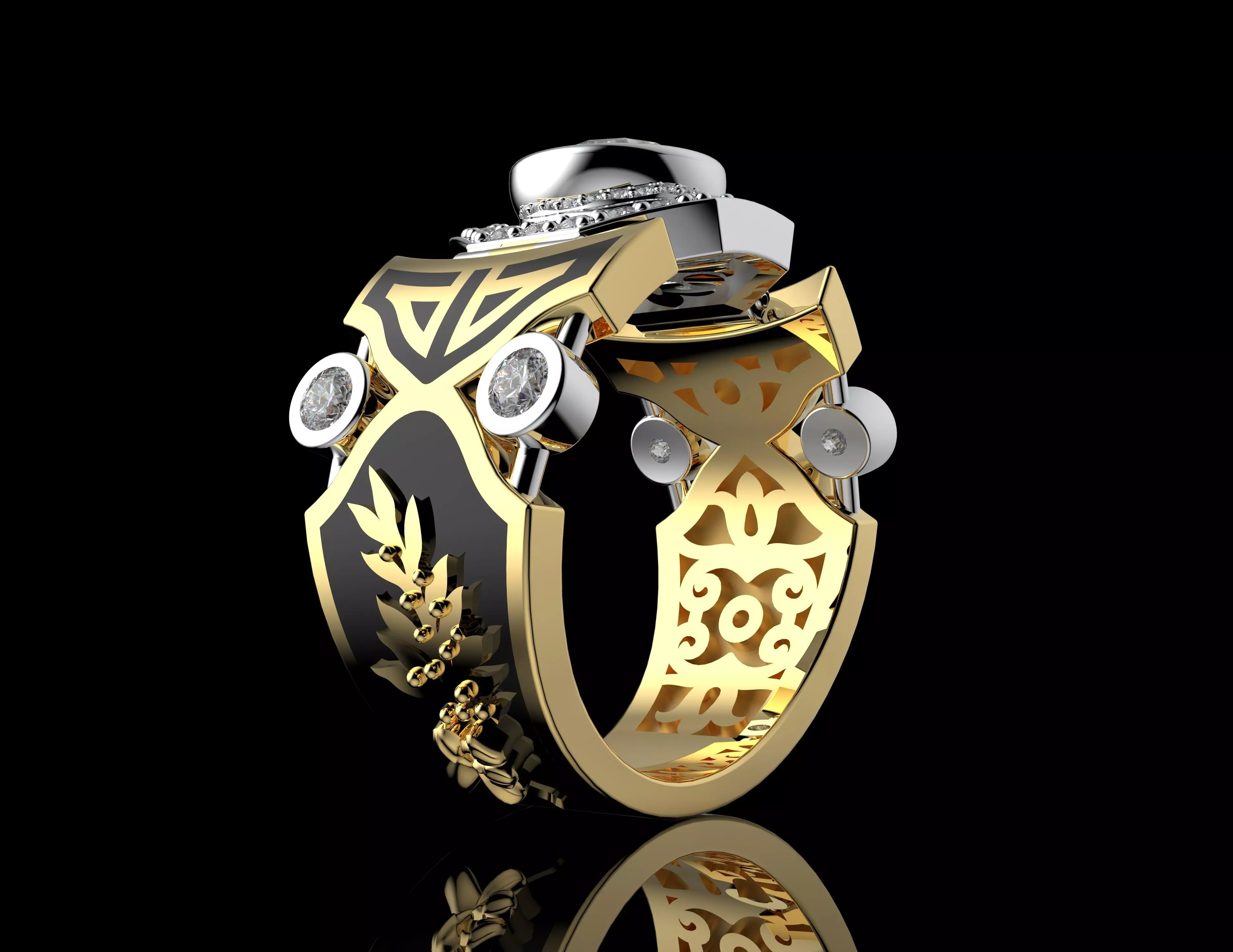 Gold N1496 3D print model_5