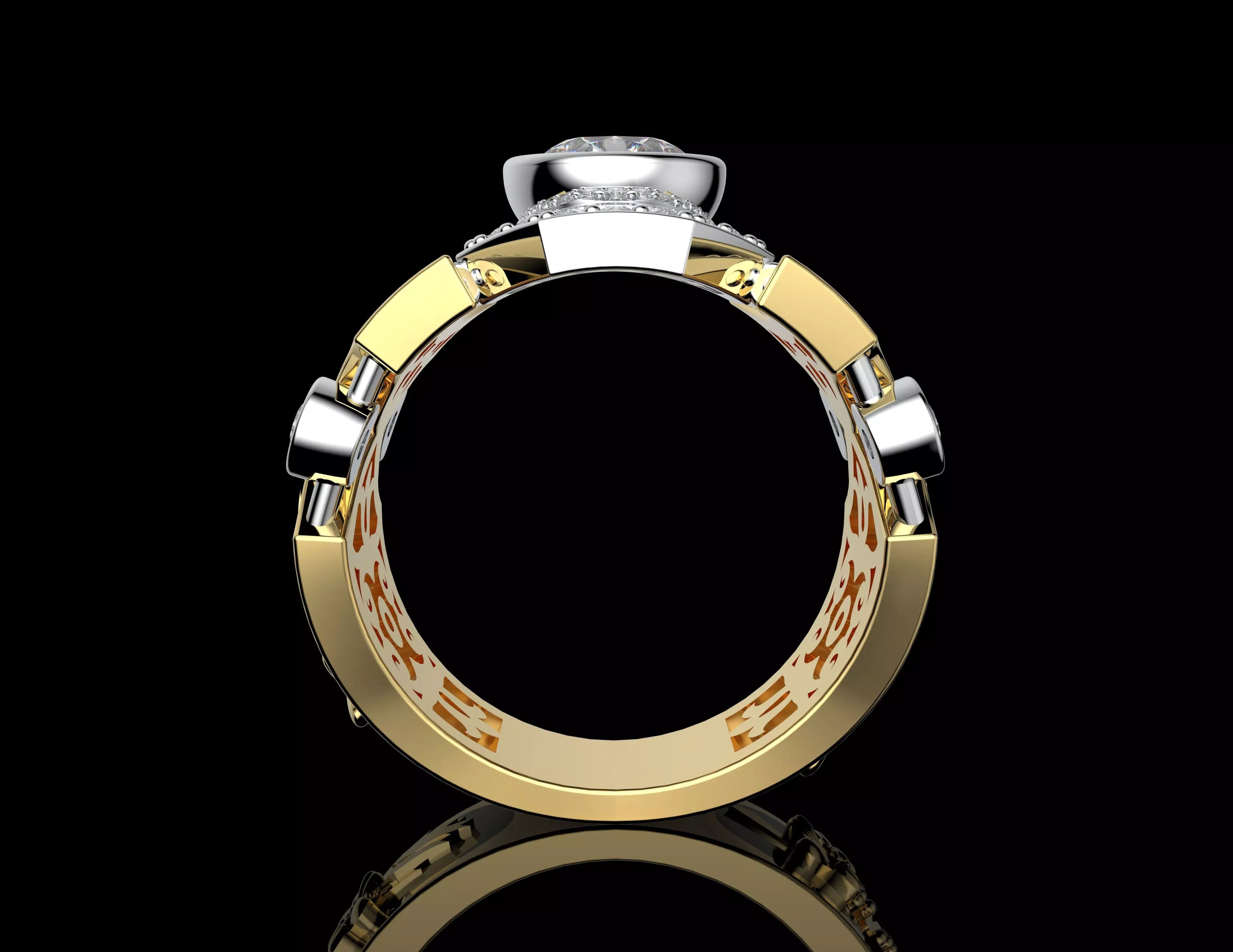 Gold N1496 3D print model_3