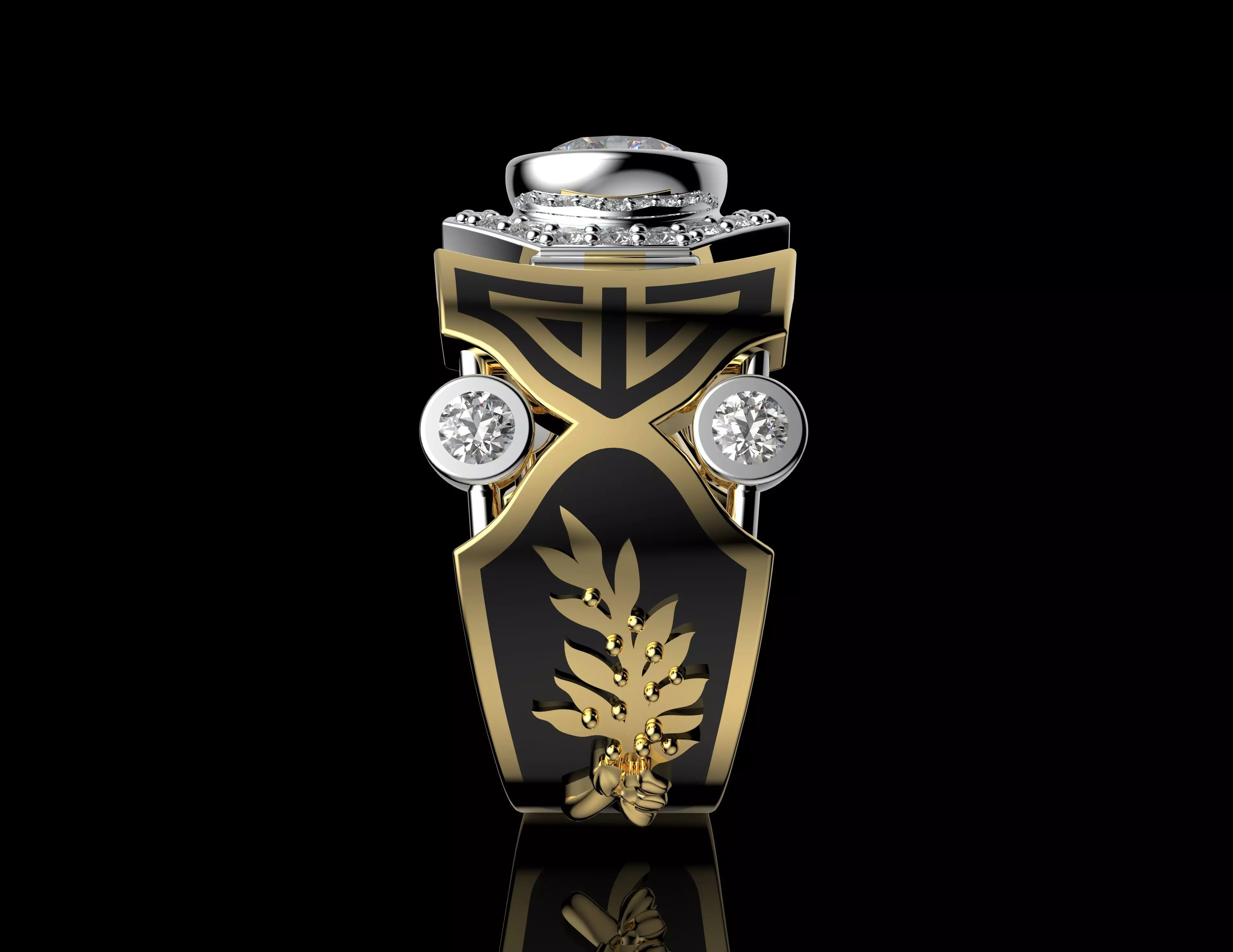 Gold N1496 3D print model_4