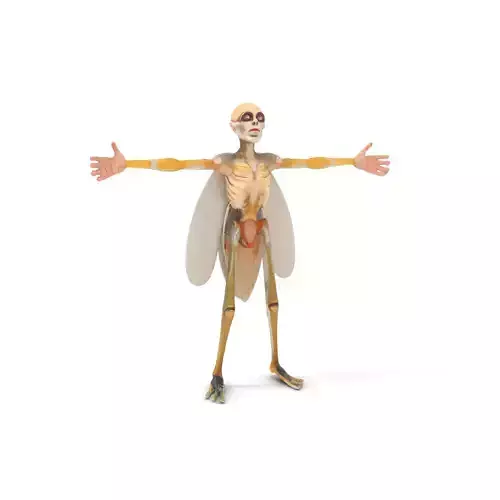 Insectoid Hybrid model pack Low-poly 3D model