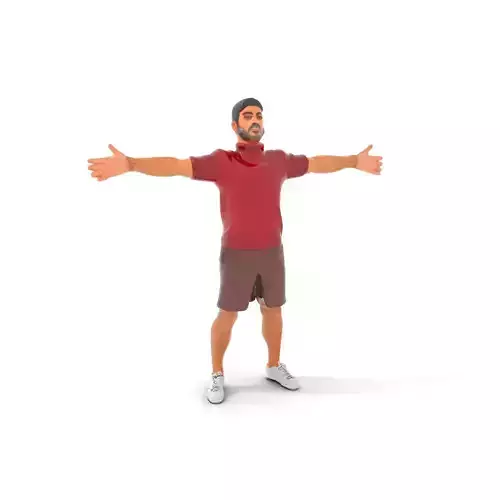 Casual Red Sweater model pack Low-poly 3D model