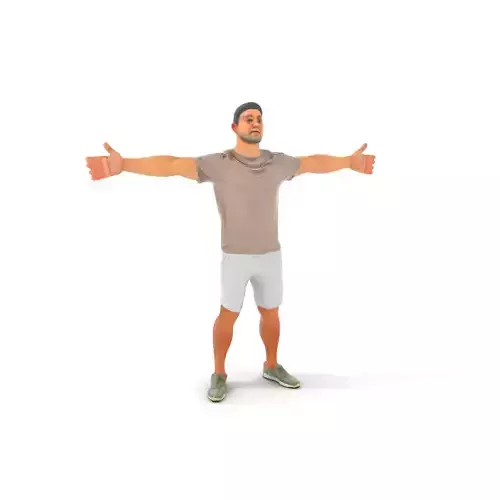 Casual Athletic Man model pack Low-poly 3D model