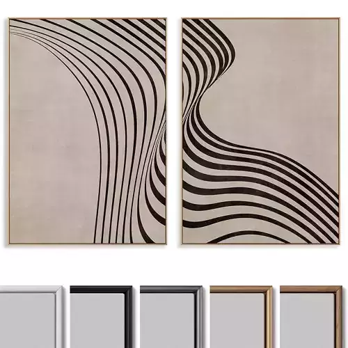 Abstract Painting Frame set