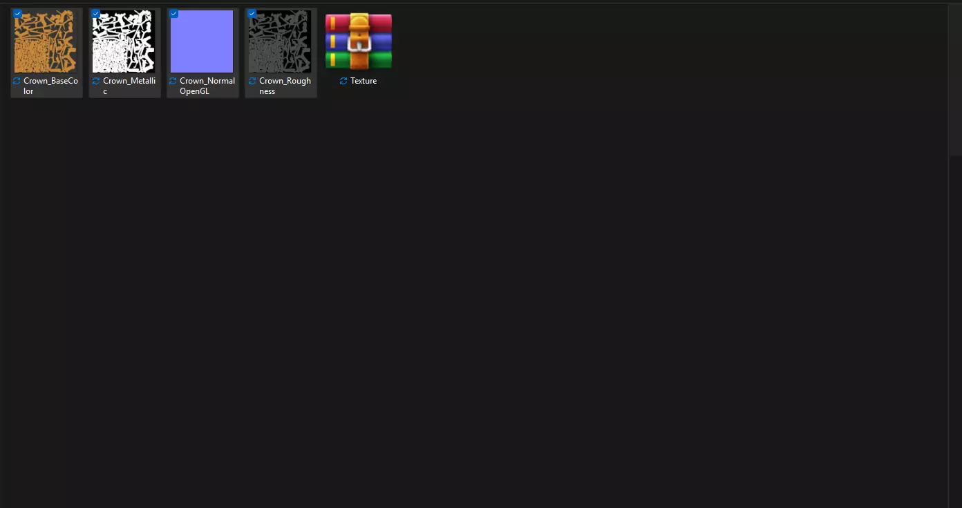 Gold Crown of Thorns PBR 3D model_55