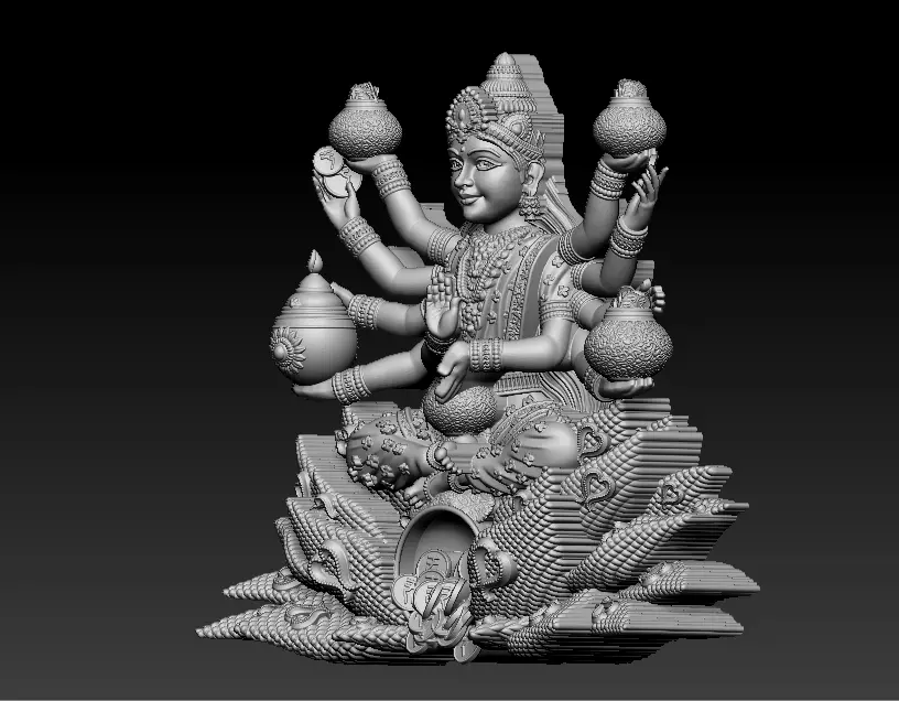 Laxmi Mata 3D print model 3D print model_17
