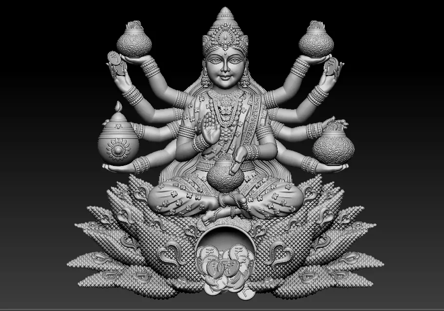 Laxmi Mata 3D print model 3D print model_21