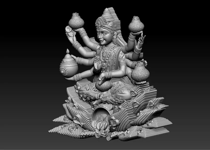 Laxmi Mata 3D print model 3D print model_23