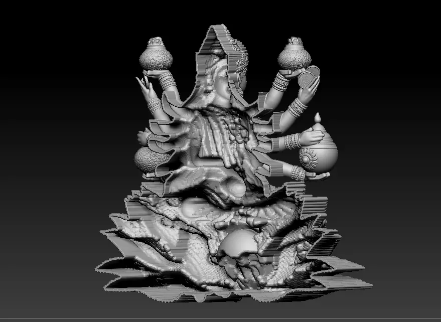 Laxmi Mata 3D print model 3D print model_8