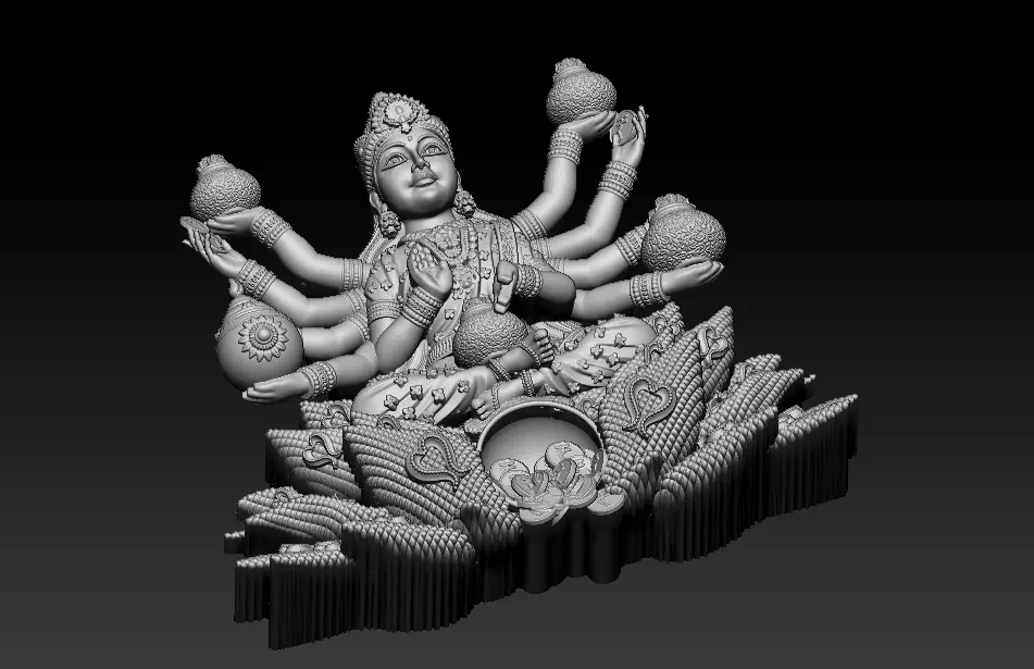 Laxmi Mata 3D print model 3D print model_22