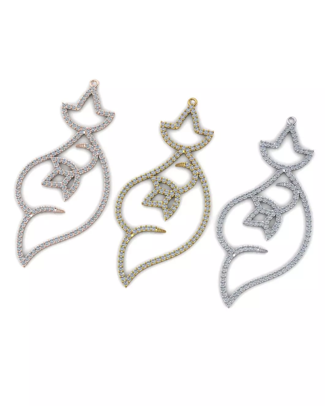 free jewelry pendant Free 3D print model