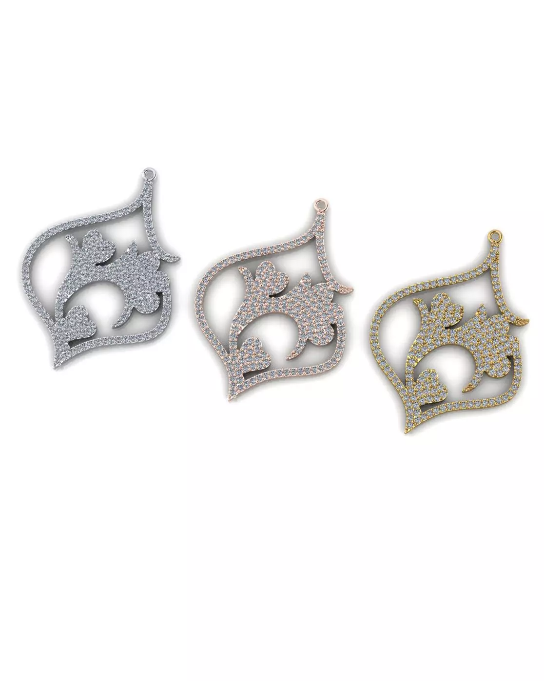 free jewelry pendant Free 3D print model
