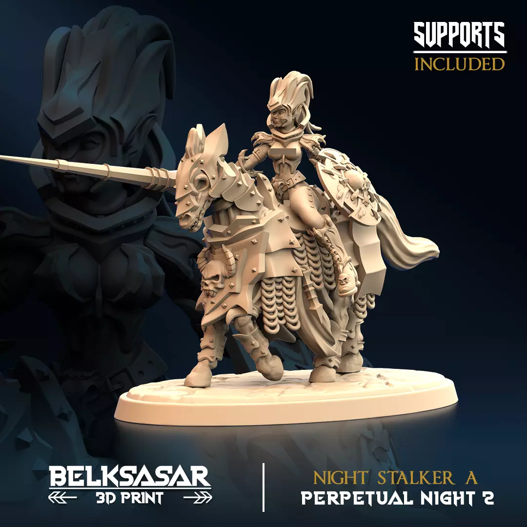 Vampire Night Stalker A Nude and Normal 3D print model_4