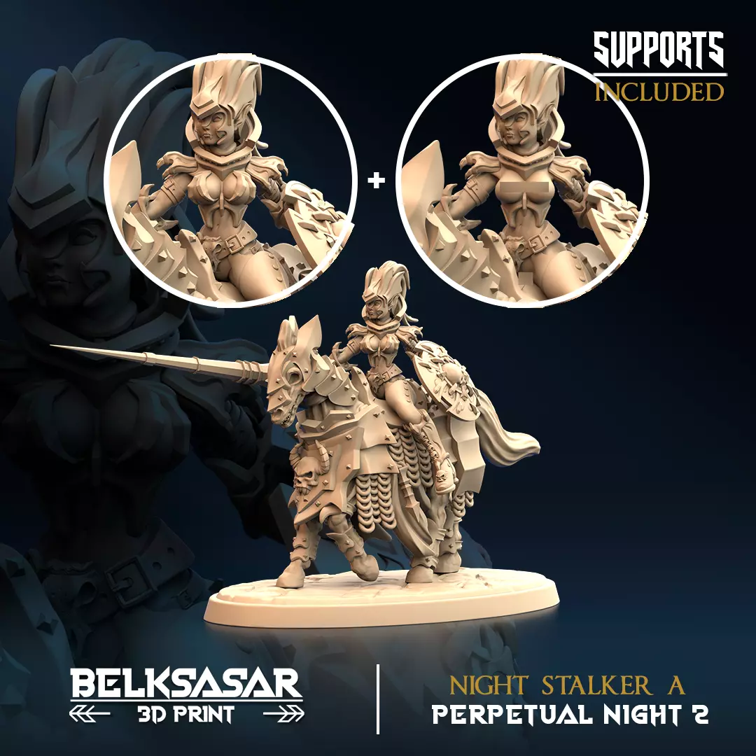 Vampire Night Stalker A Nude and Normal 3D print model_0