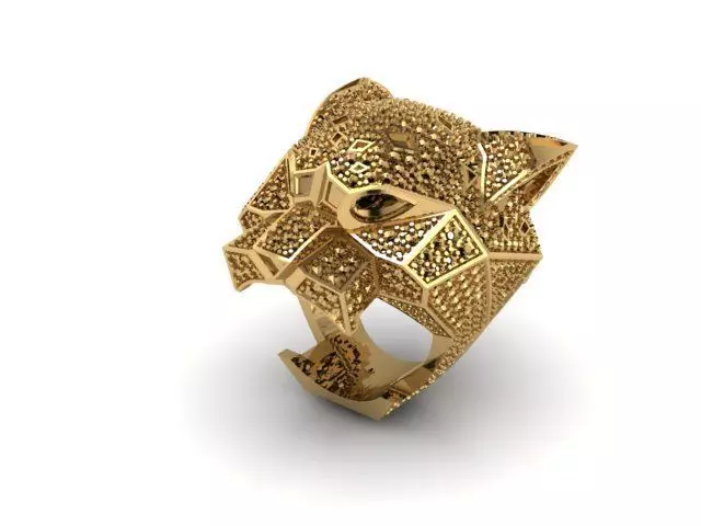 Lion Ring Free Download Ready to Print Free 3D print model