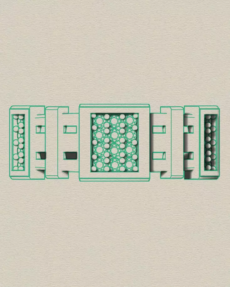 pave setting jewelry ring  3D print model_2