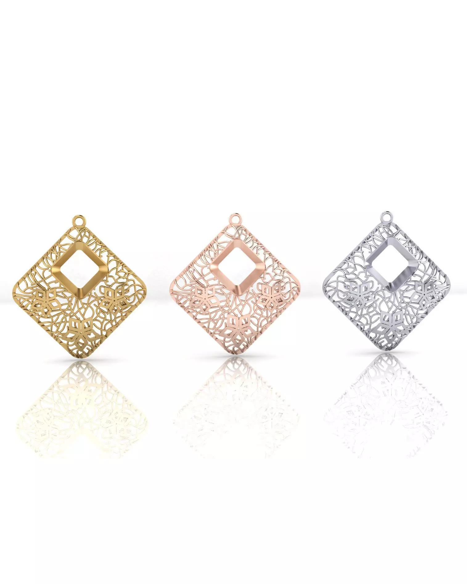 fusion gold pendant 3D print model_0