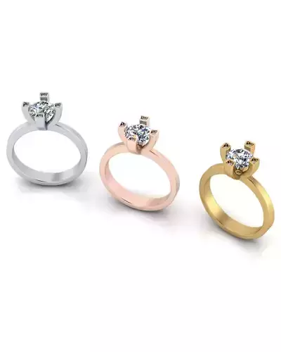 solitaire engagement jewelry ring 