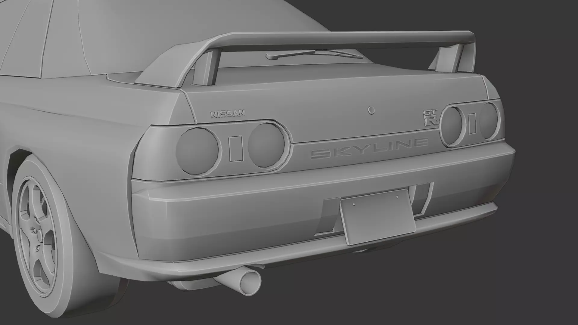 Nissan Skyline GTR R32 3D print model_8