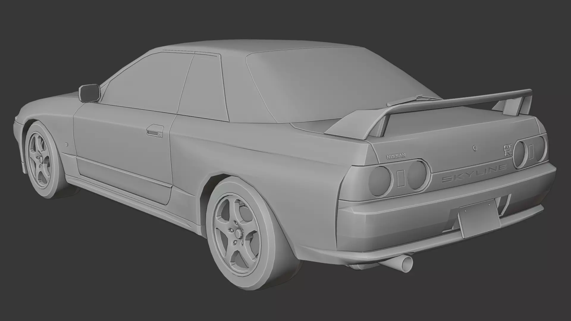 Nissan Skyline GTR R32 3D print model_3