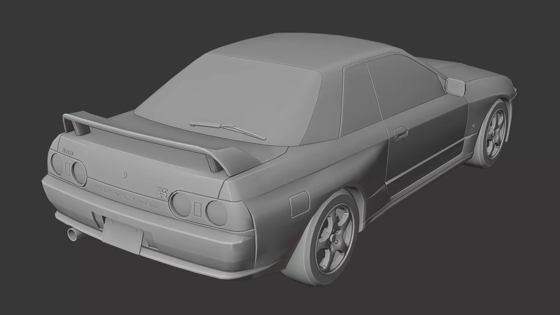 Nissan Skyline GTR R32 3D print model_5