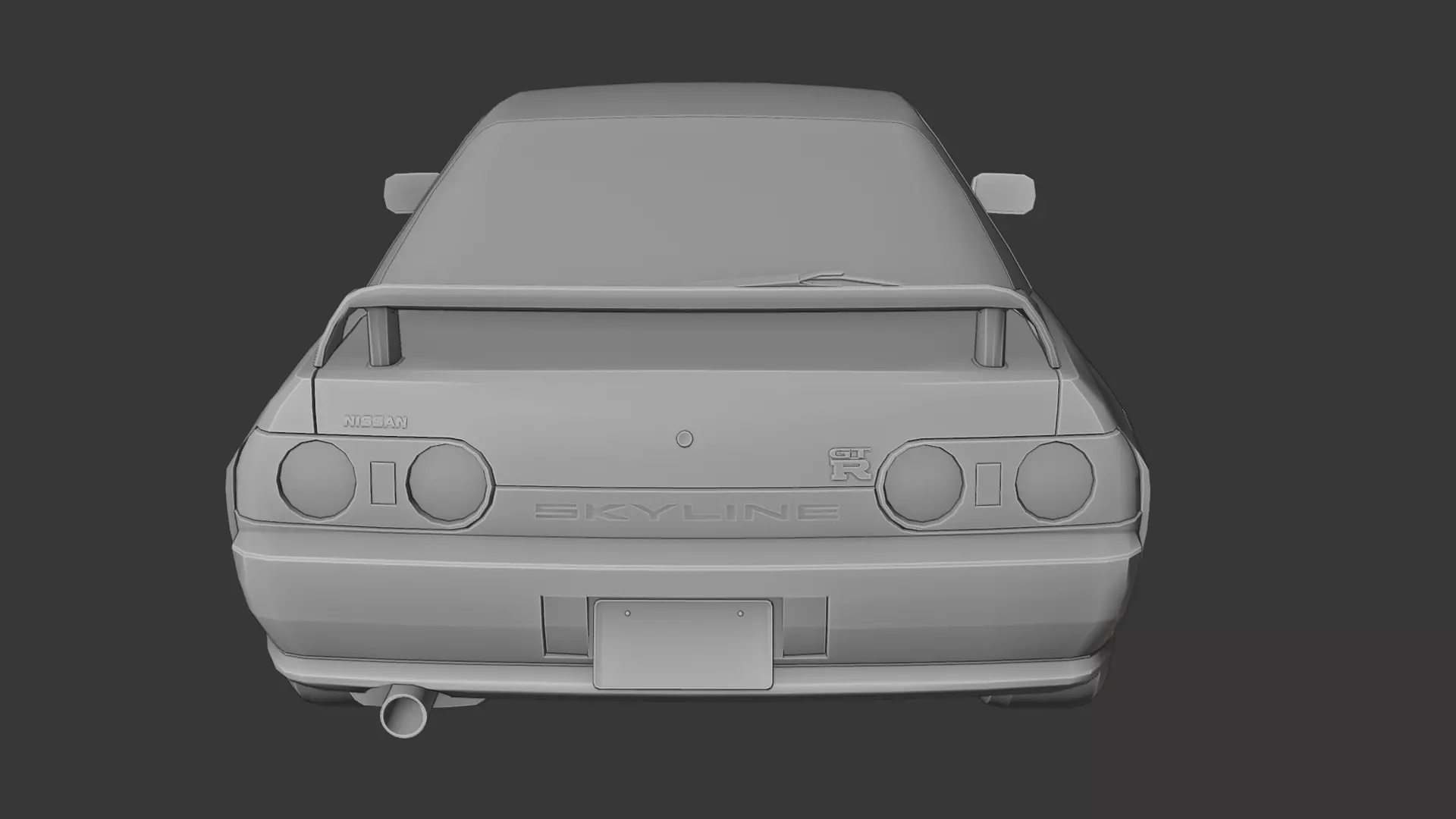 Nissan Skyline GTR R32 3D print model_4