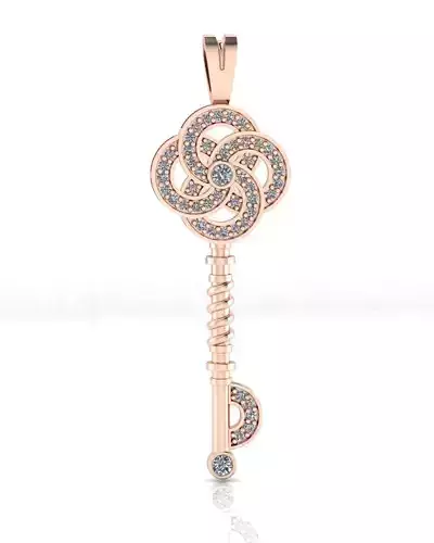 key jewelry pendant
