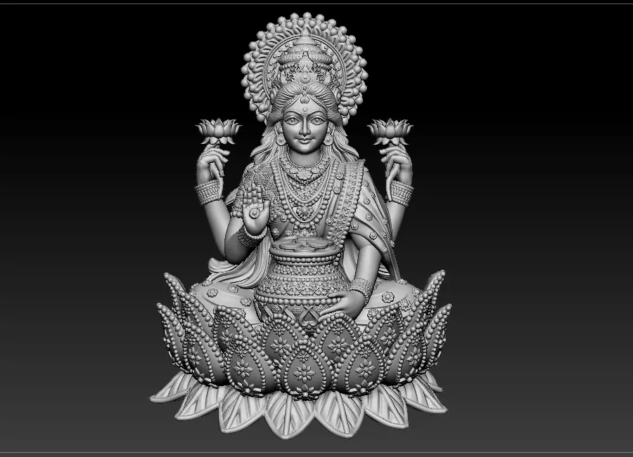 Laxmi Mata 3D print model 3D print model