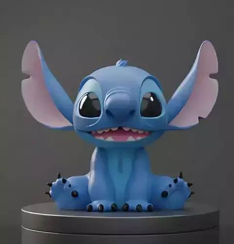 STL stich figure  pre supported SLA