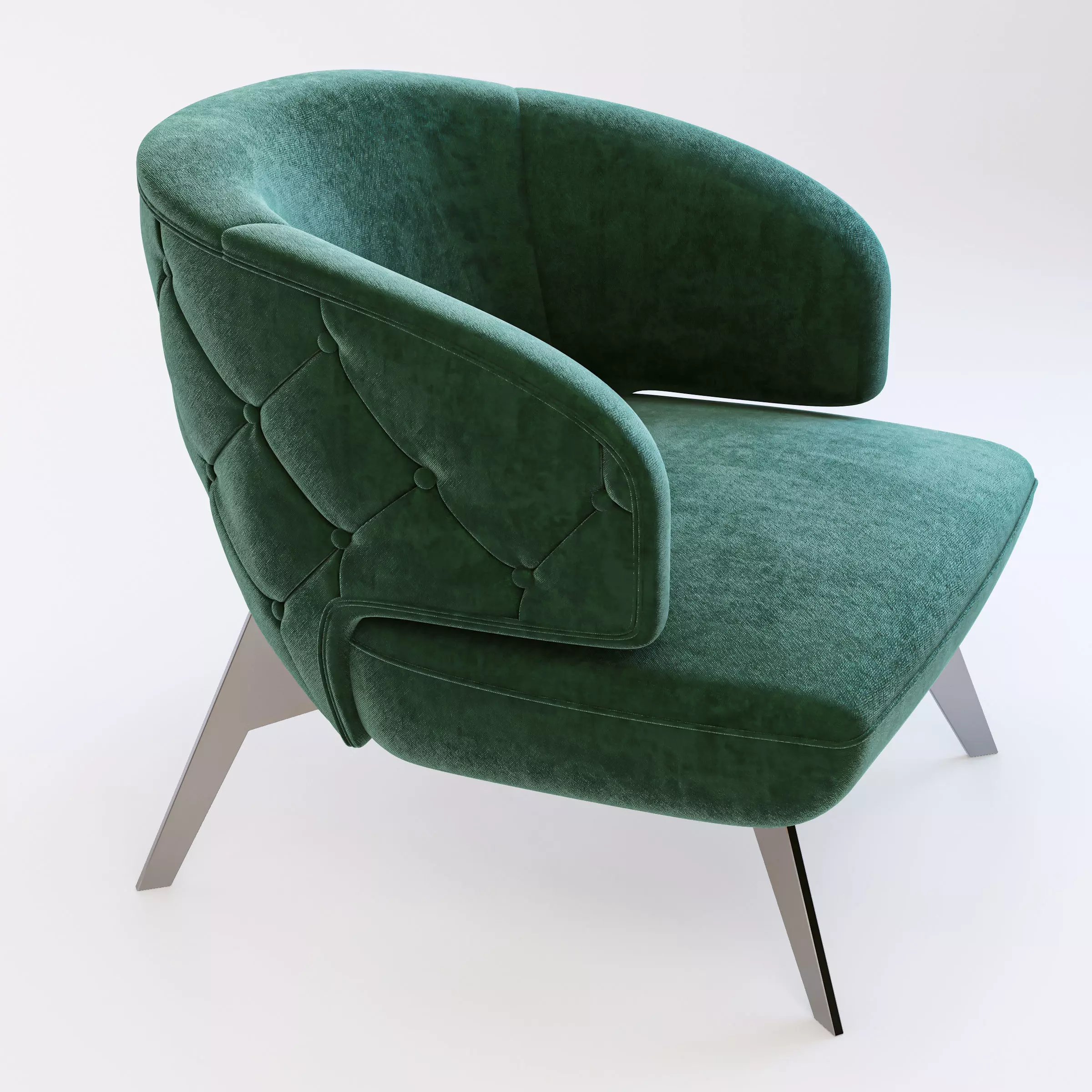 Lounge BUBBLE KAPITONE 151 polythrona 3D model_4