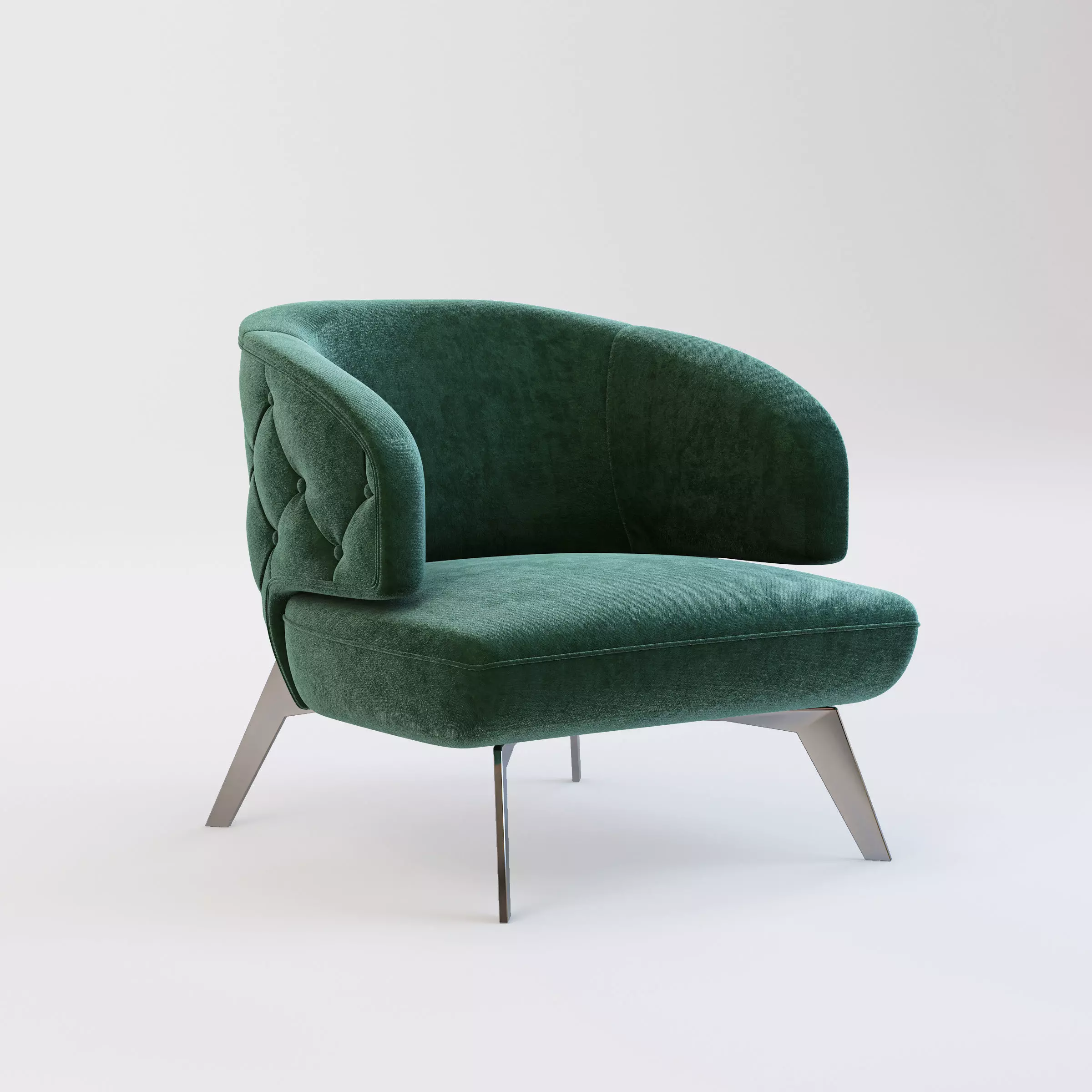 Lounge BUBBLE KAPITONE 151 polythrona 3D model_0