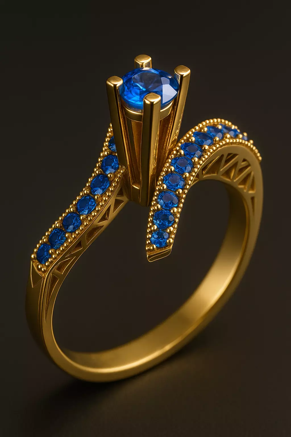 Diamond ring 3D print model_0