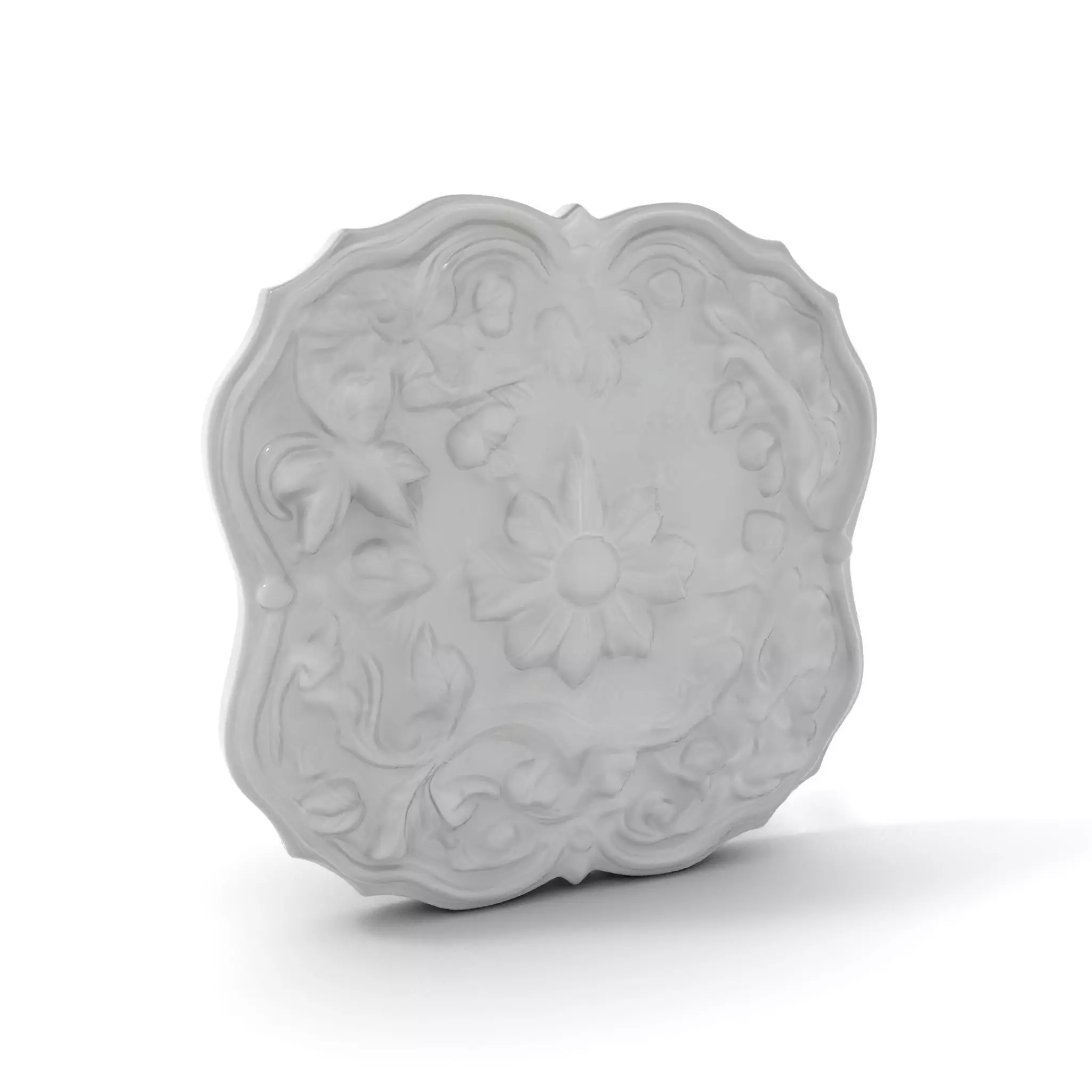 Decorative Floral Relief model pack Low-poly 3D model