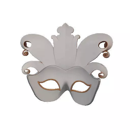 2468Venetian Carnival Mask Color 3D Model magic 3D print model_21