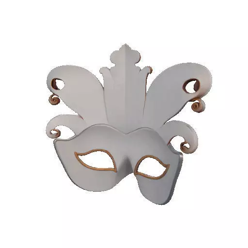 2468Venetian Carnival Mask Color 3D Model magic 3D print model_20
