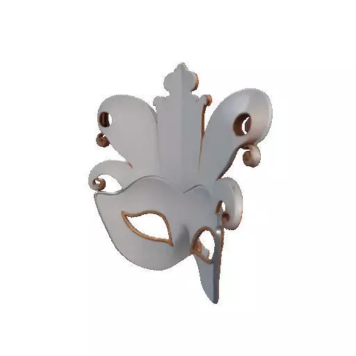 2468Venetian Carnival Mask Color 3D Model magic 3D print model_18