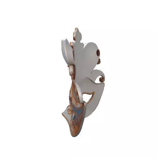 2468Venetian Carnival Mask Color 3D Model magic 3D print model_28