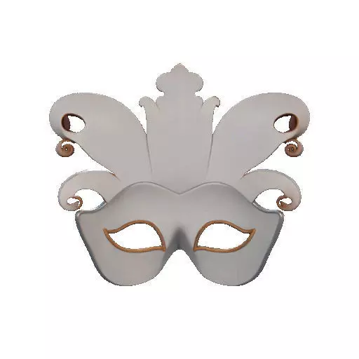 2468Venetian Carnival Mask Color 3D Model magic 3D print model_22