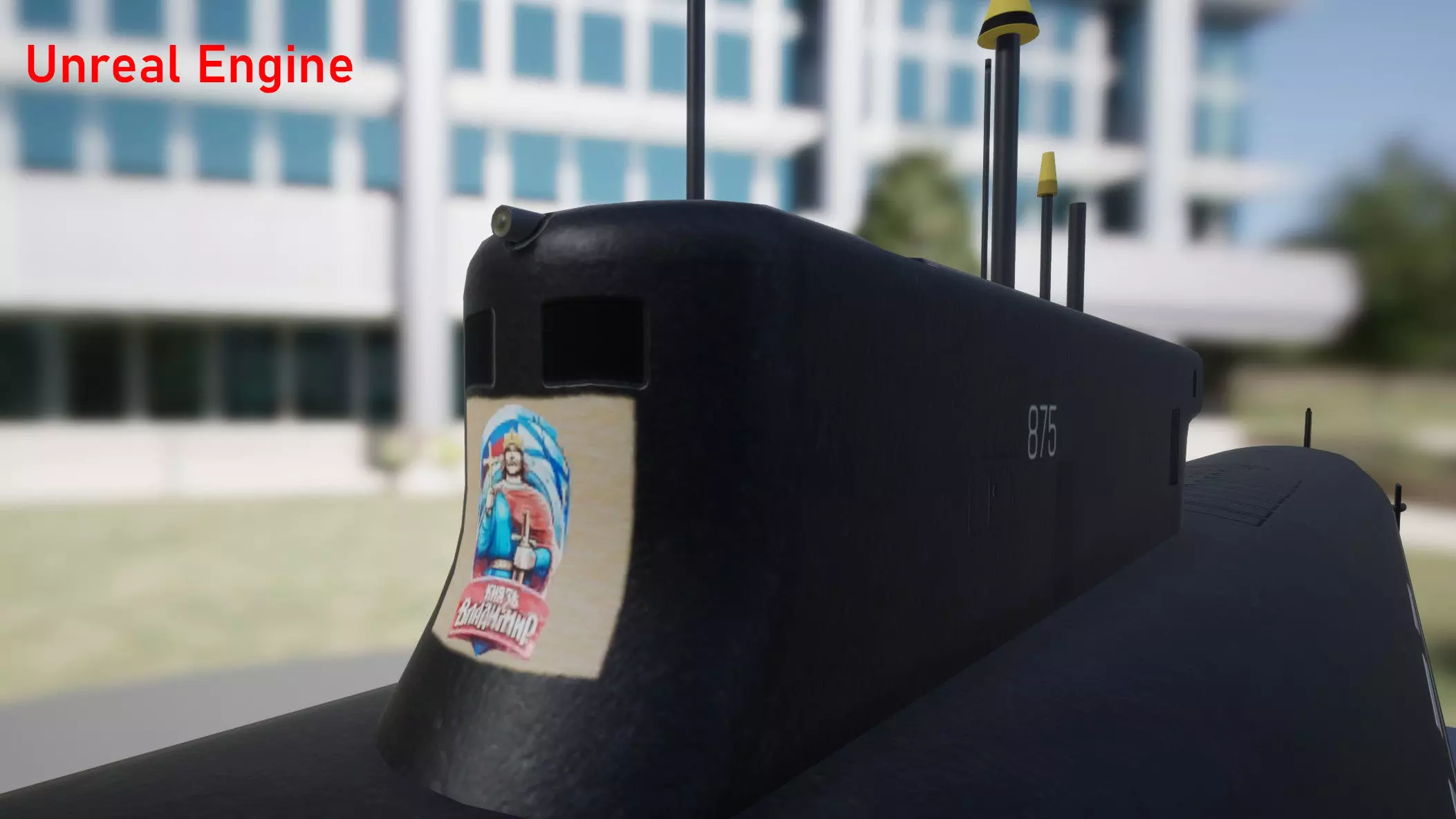 Ballistic Submarine class BOREI-II Low-poly 3D model_16