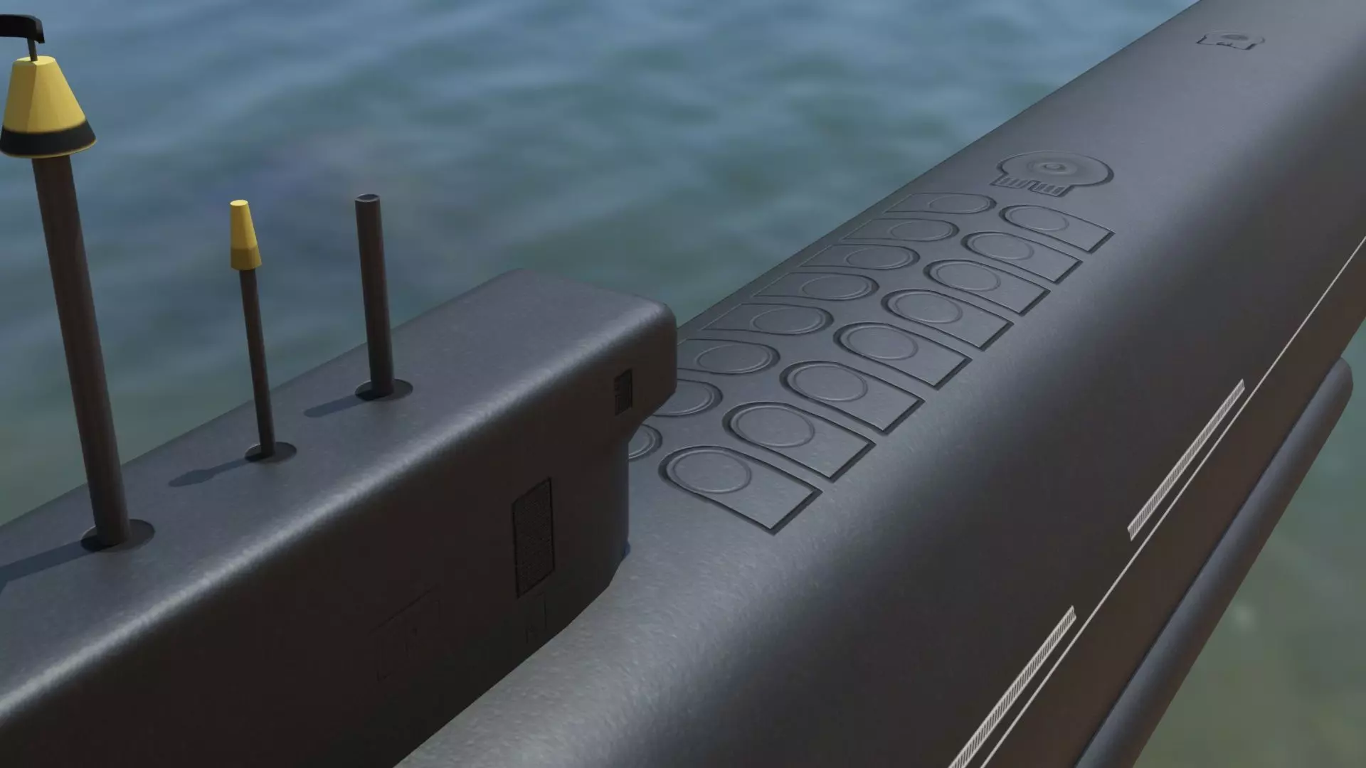 Ballistic Submarine class BOREI-II Low-poly 3D model_5