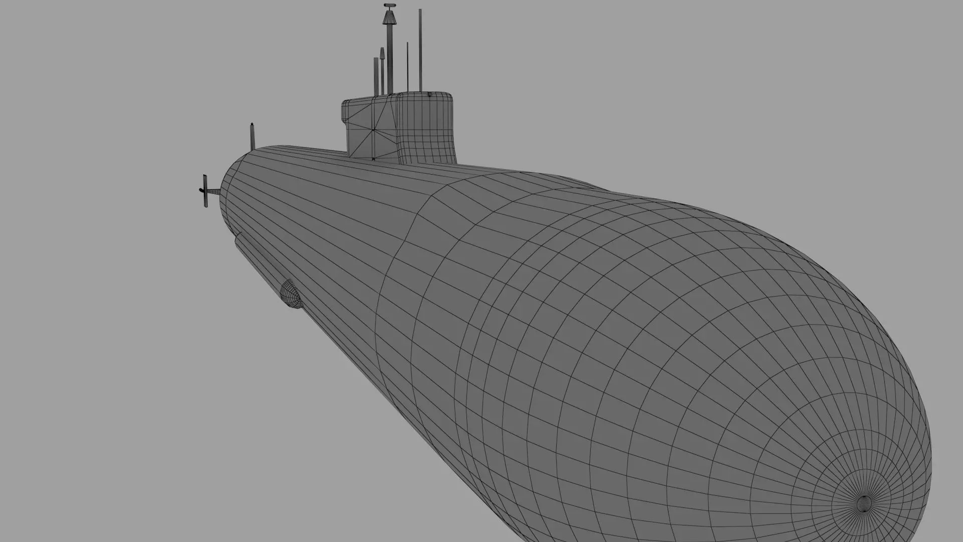 Ballistic Submarine class BOREI-II Low-poly 3D model_20