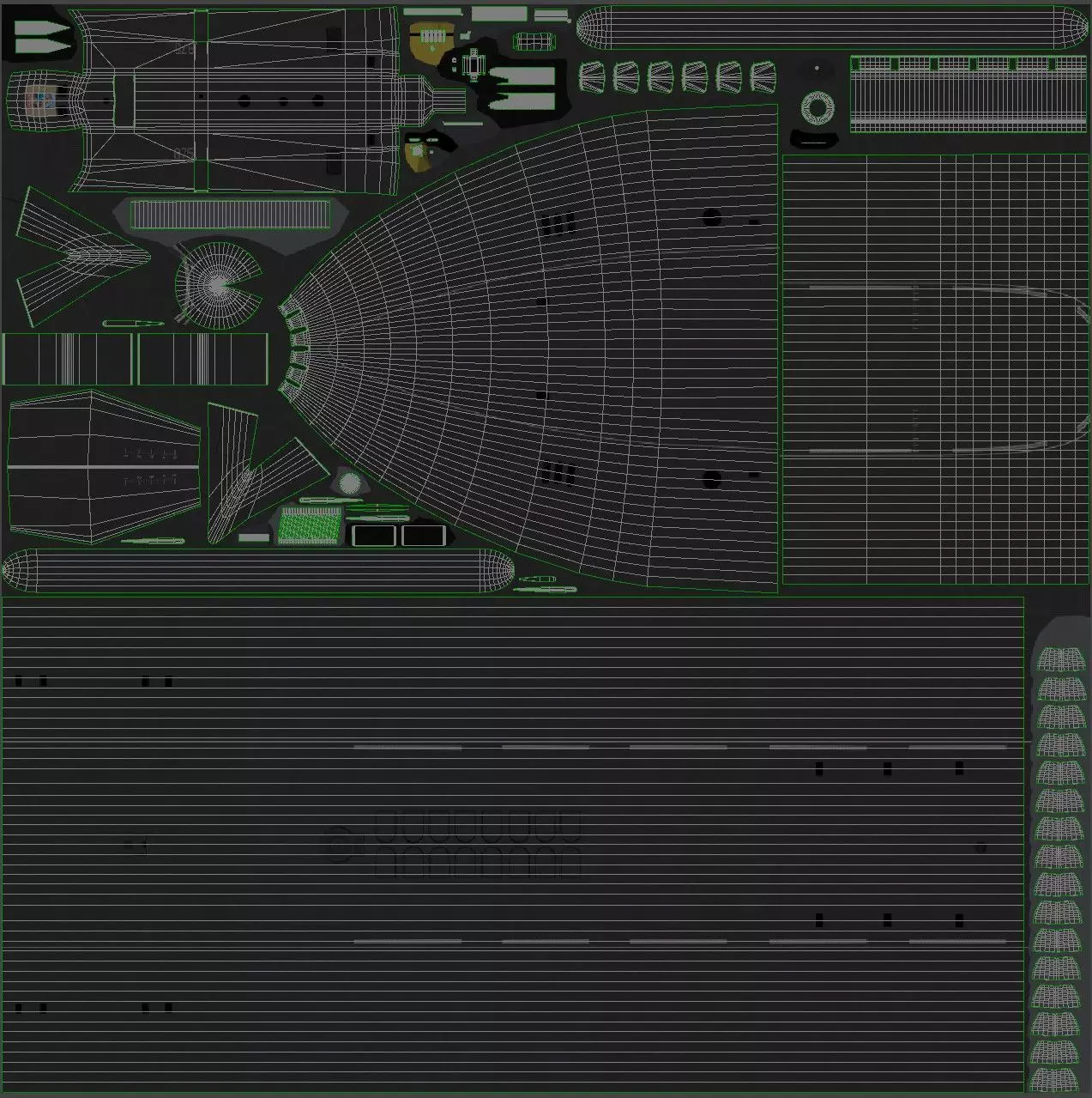 Ballistic Submarine class BOREI-II Low-poly 3D model_18