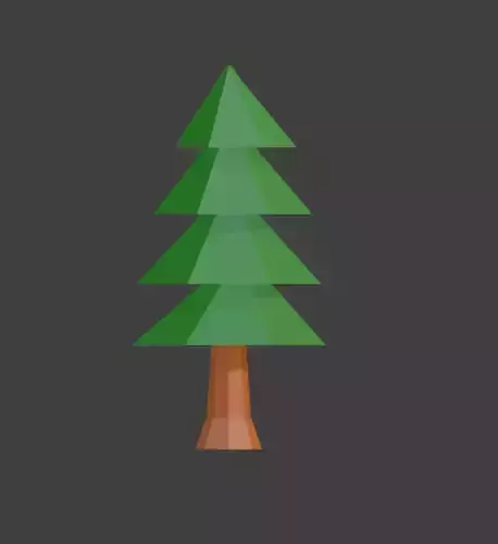 LOW POLY Tree Low-poly 3D model