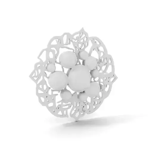 Intricate Silver Medallion model pack